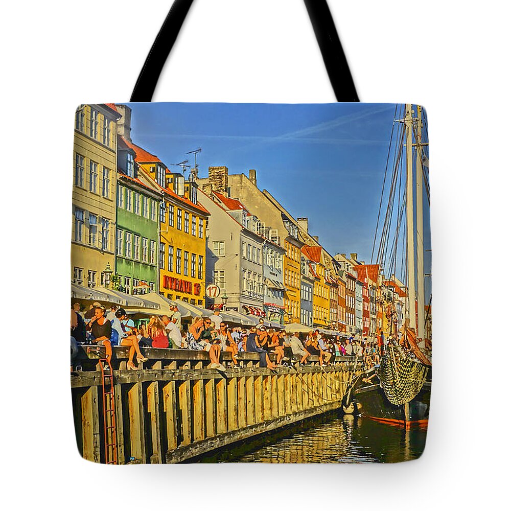 Denmark Tote Bag featuring the photograph Nyhavn #2 by Dennis Cox
