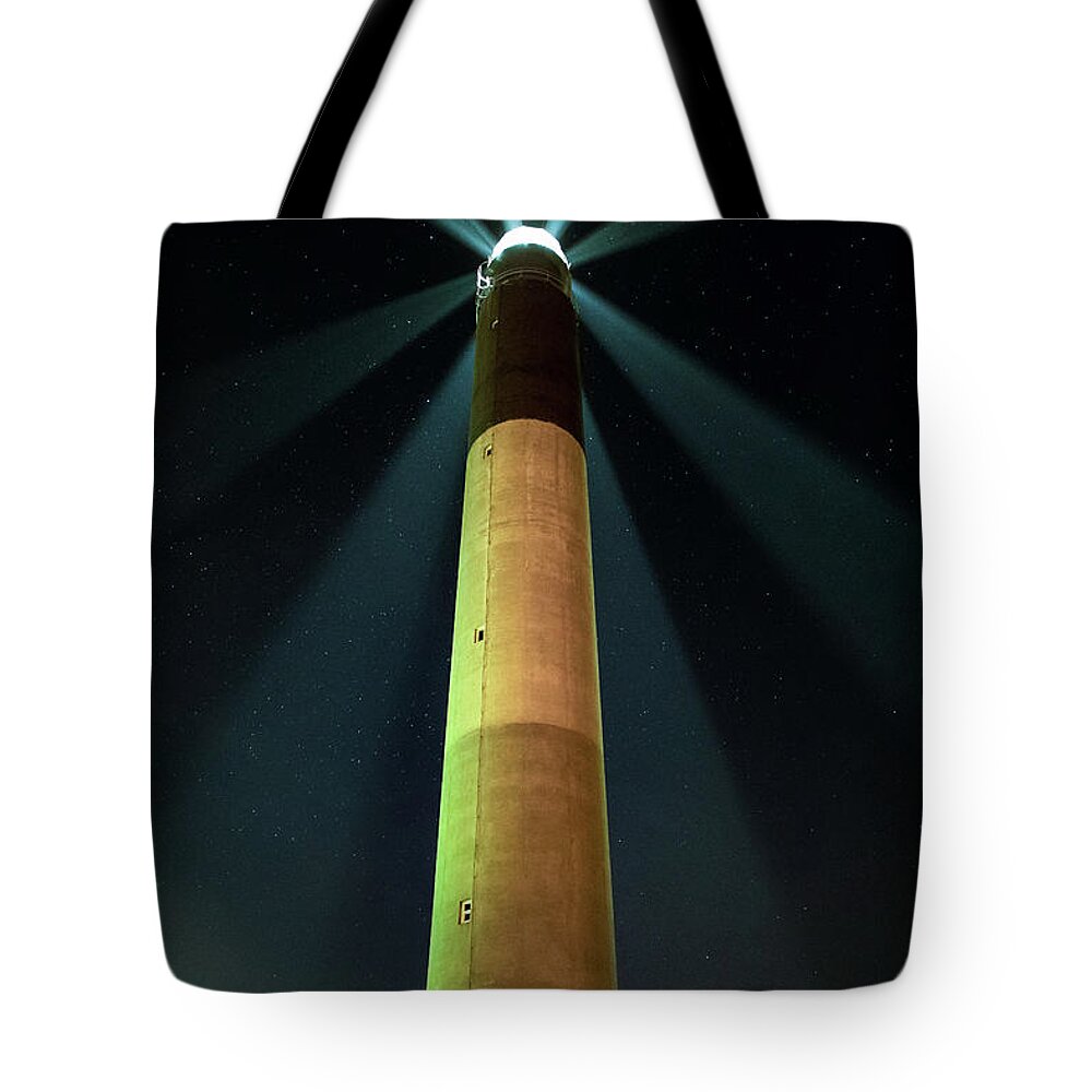 Oak Island Tote Bag featuring the photograph Oak Island Lighthouse by Nick Noble
