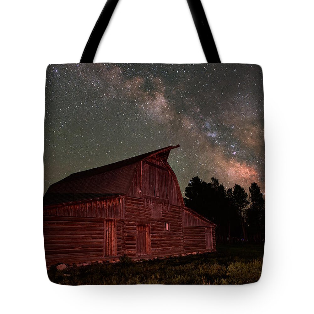 All Rights Reserved Tote Bag featuring the photograph 2 Percent Milk At The Moulton Barn by Mike Berenson