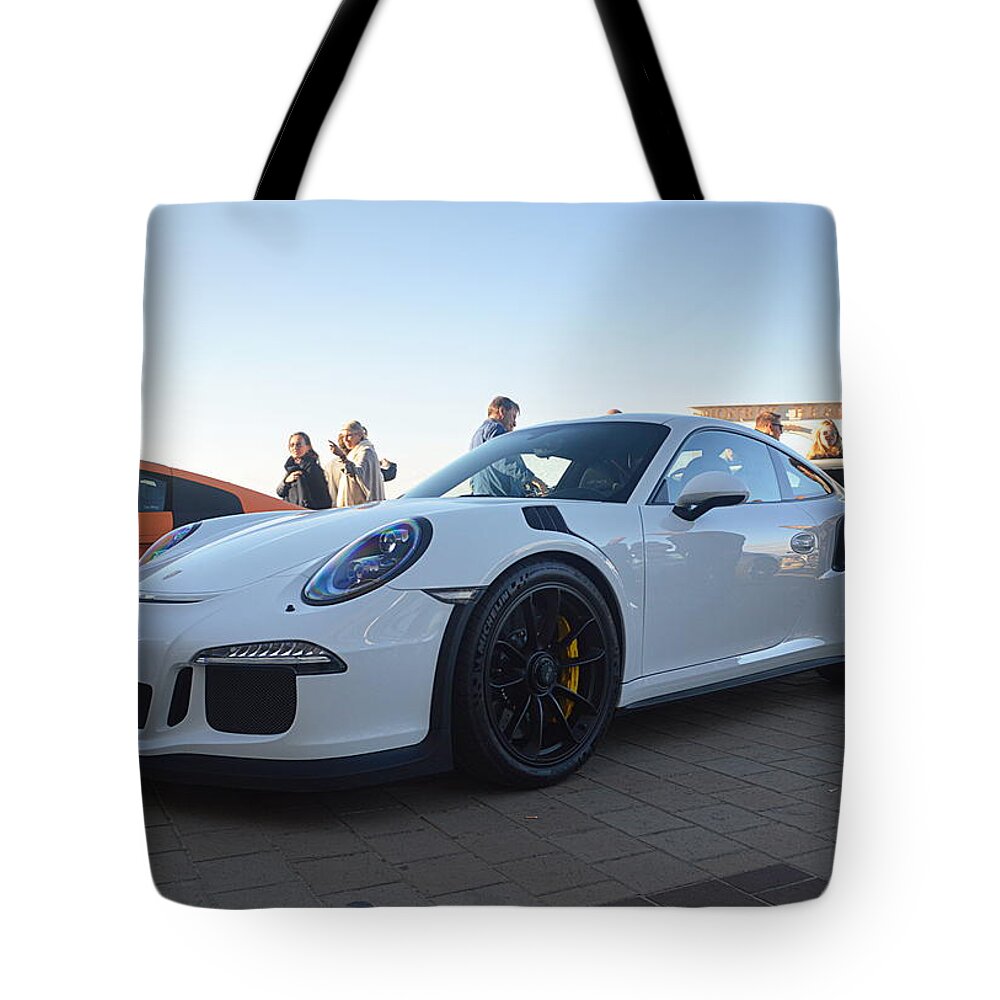 Porsche Tote Bag featuring the photograph Porsche 911 GT3RS #2 by Sportscars OfBelgium