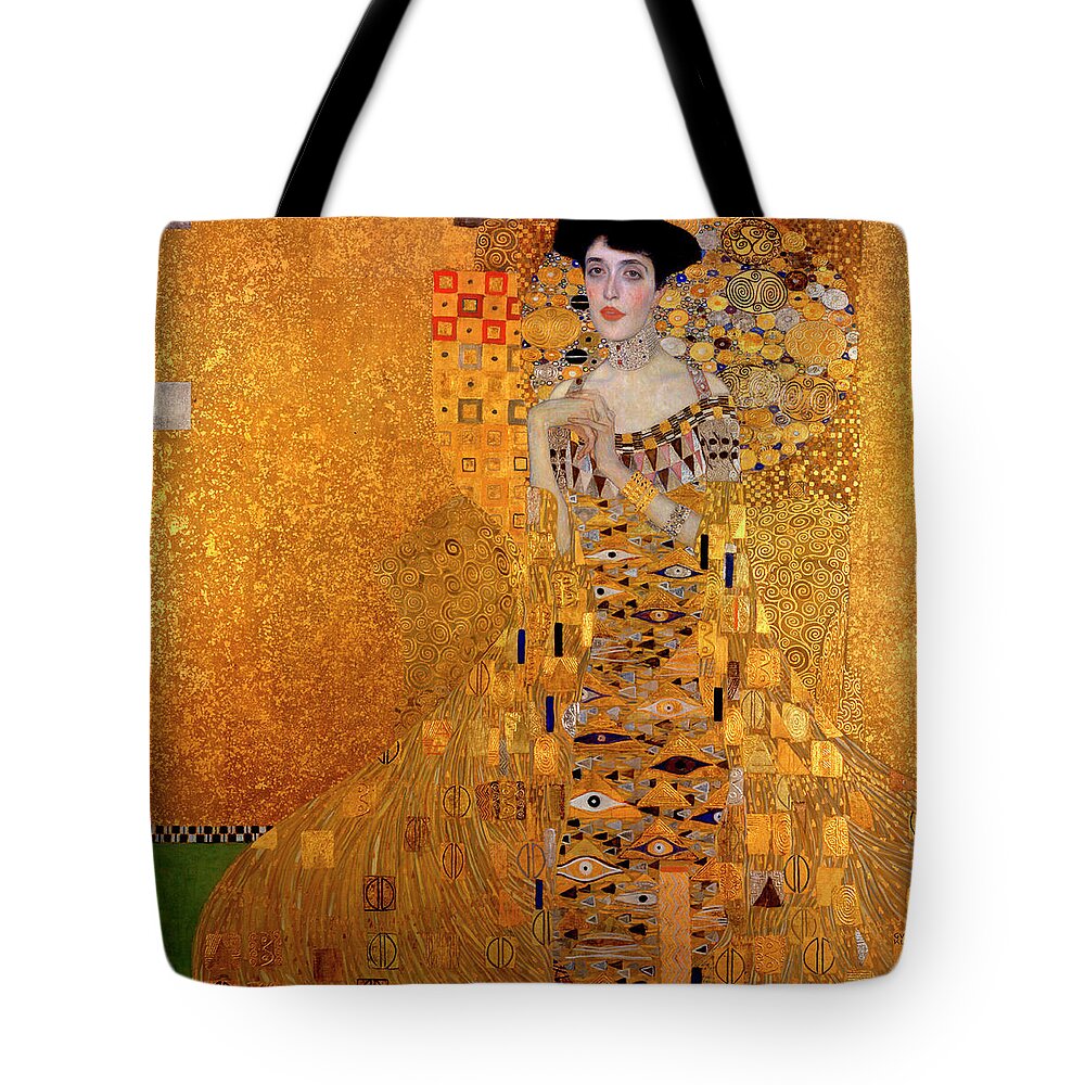 Klimt Tote Bag featuring the painting Portrait of Adele Bloch-Bauer by Gustav Klimt