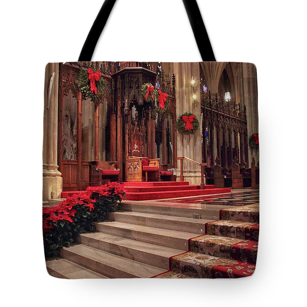 St. Patrick's Cathedral Tote Bag featuring the photograph Reverence #2 by Jessica Jenney