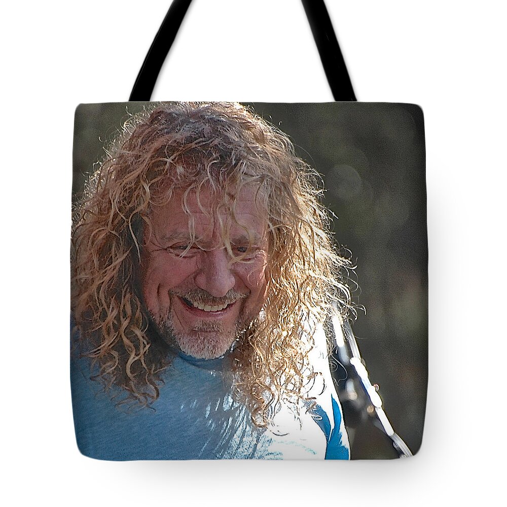 Concert Photography Tote Bag featuring the photograph Robert Plant With Band Of Joy by Debra Amerson