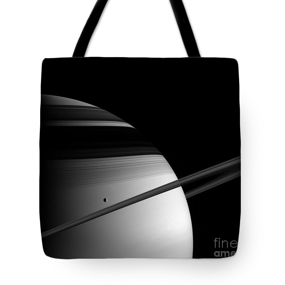 Saturn Tote Bag featuring the photograph Saturn #1 by NASA Science Source