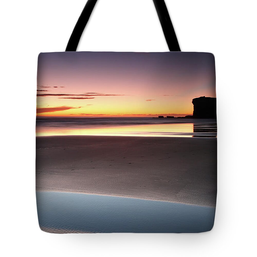 Seascape Tote Bag featuring the digital art Seascape #2 by Super Lovely