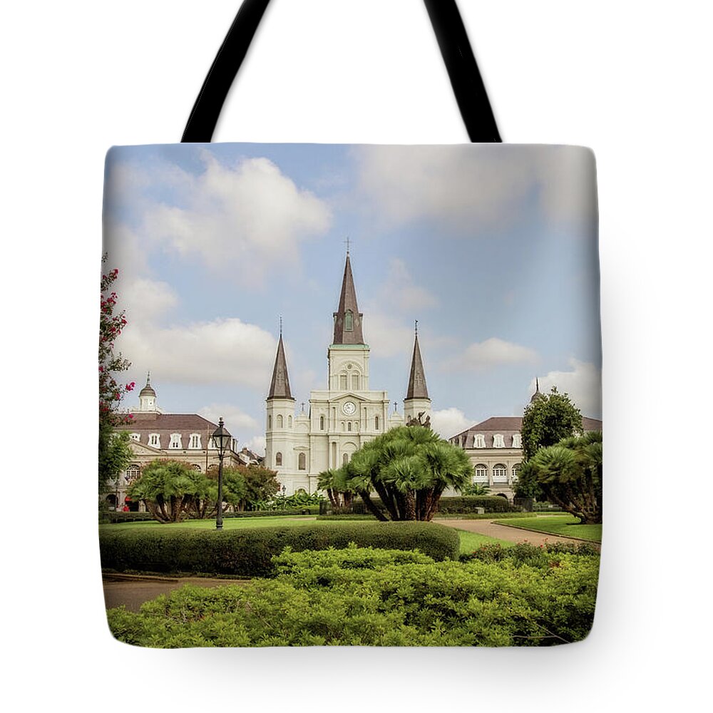 St. Louis Cathedral Tote Bag featuring the photograph St. Louis Cathedral #2 by Scott Pellegrin