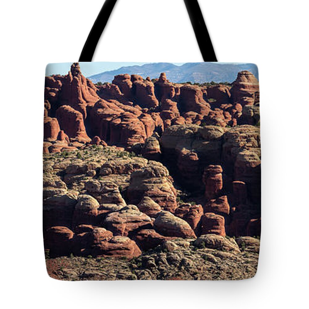 Arches National Park Tote Bag featuring the photograph The Fiery Furnace #3 by Jim Garrison