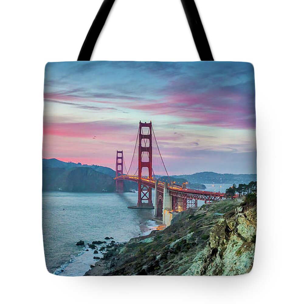 America Tote Bag featuring the photograph The Golden Gate #2 by JR Photography