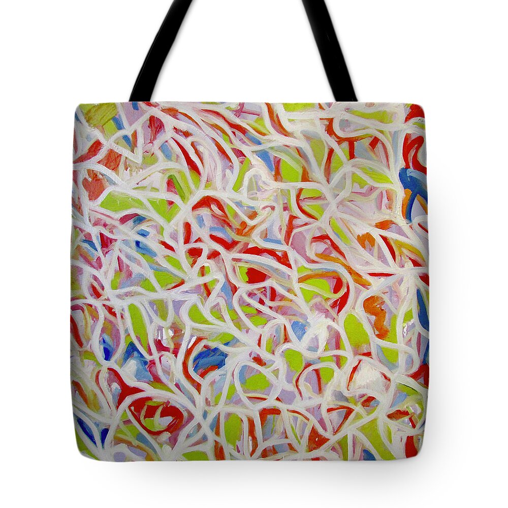 Abstract Tote Bag featuring the painting The Path #2 by Steven Miller