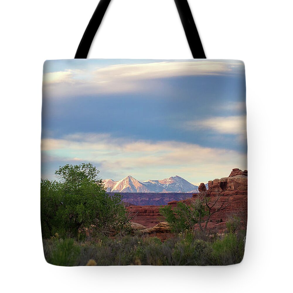 Utah Tote Bag featuring the photograph The Shining Mountains by Jim Garrison