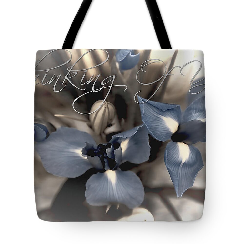 Thinking Of You Card Tote Bag featuring the photograph Thinking Of You #1 by Theresa Campbell