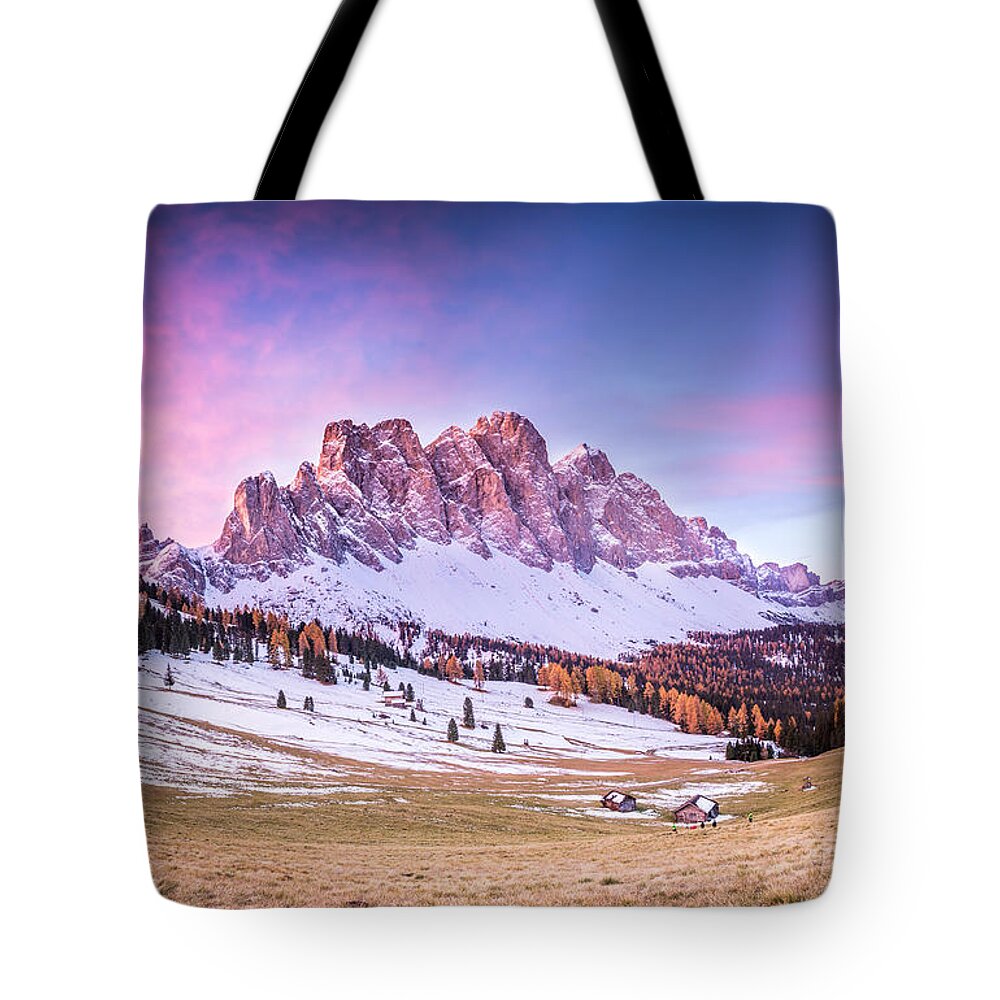 Alp Tote Bag featuring the photograph Val di Funes, Italy #2 by Stefano Termanini