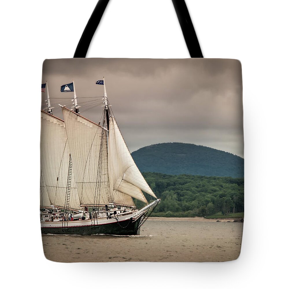 Schooner Tote Bag featuring the photograph Victory Chimes by Fred LeBlanc