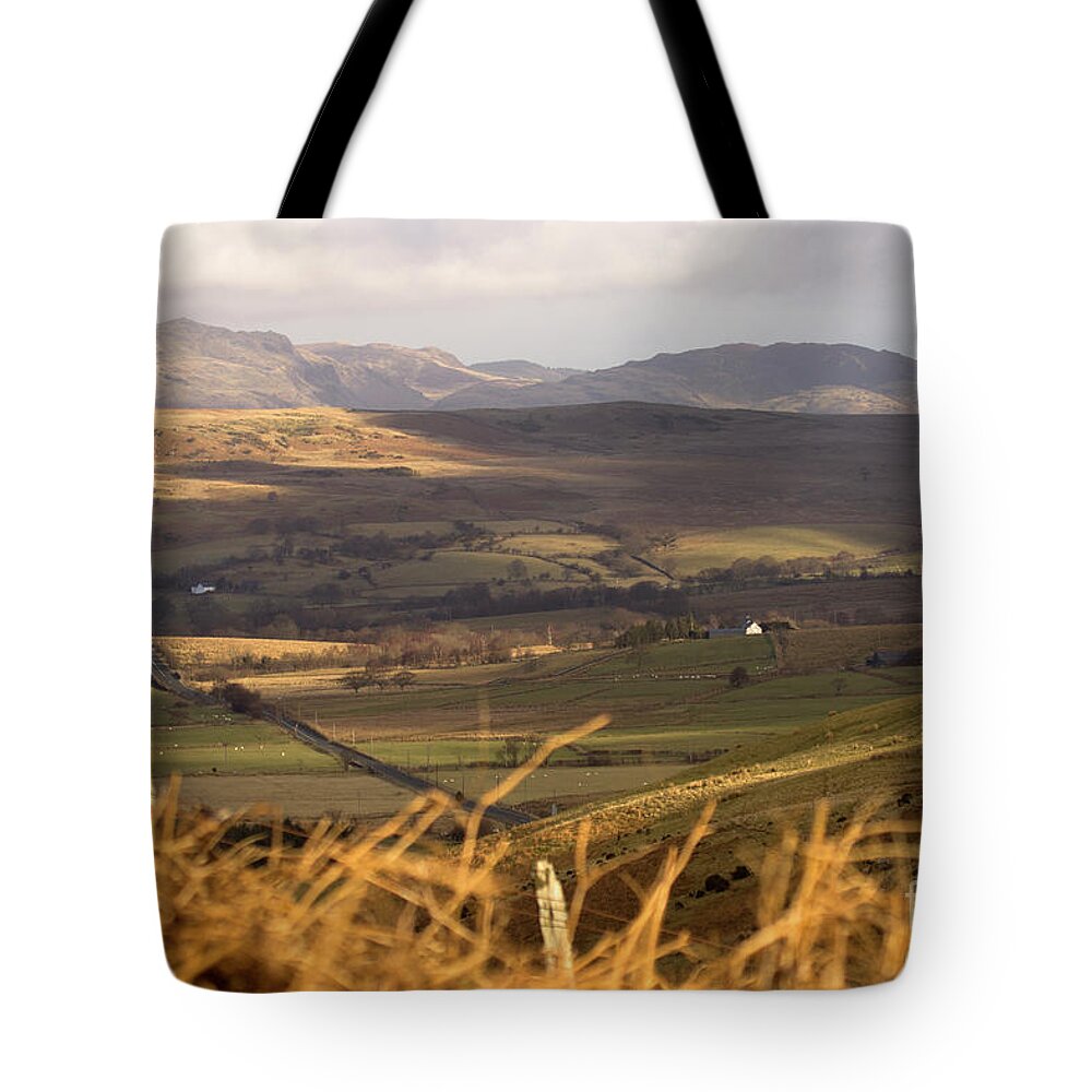 Great Britain Tote Bag featuring the photograph Welsh mountains #2 by Ang El
