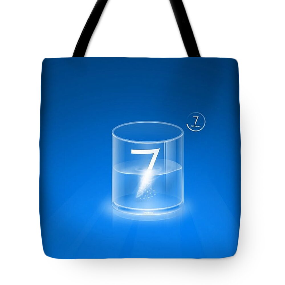 Windows 7 Tote Bag featuring the digital art Windows 7 #2 by Super Lovely