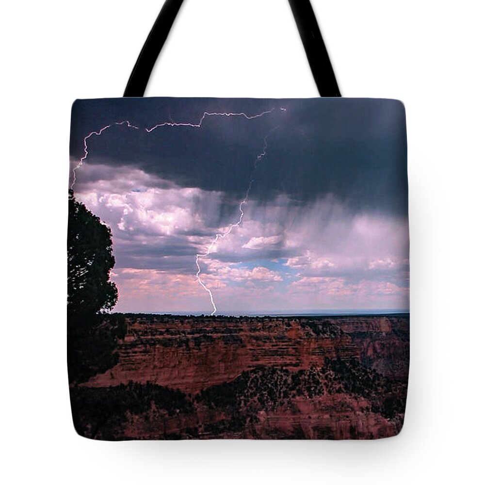 Lightning Tote Bag featuring the photograph Lightning #22 by Mark Jackson