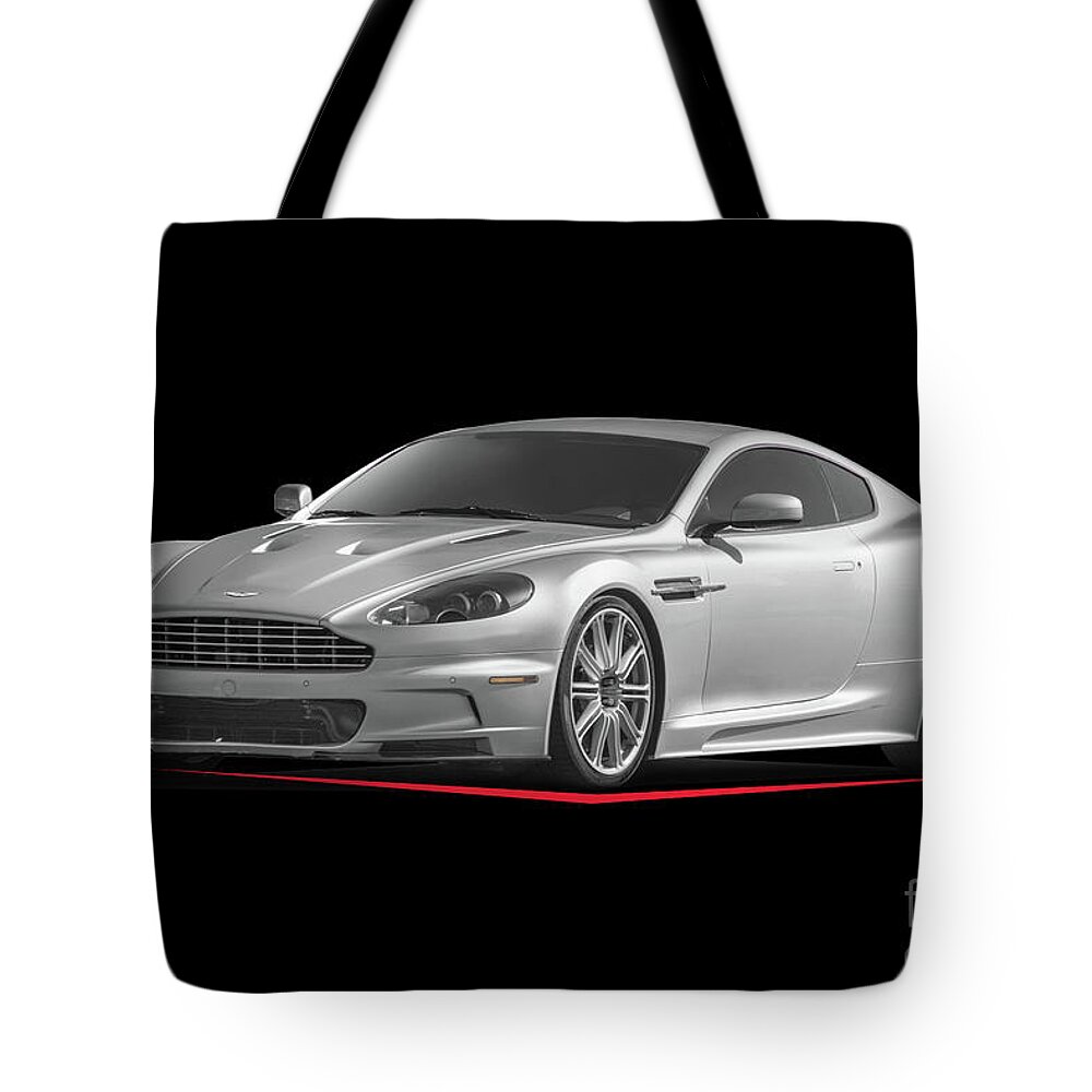 Auto Tote Bag featuring the photograph 2010 Aston Martin DBS 3Q II by Dave Koontz