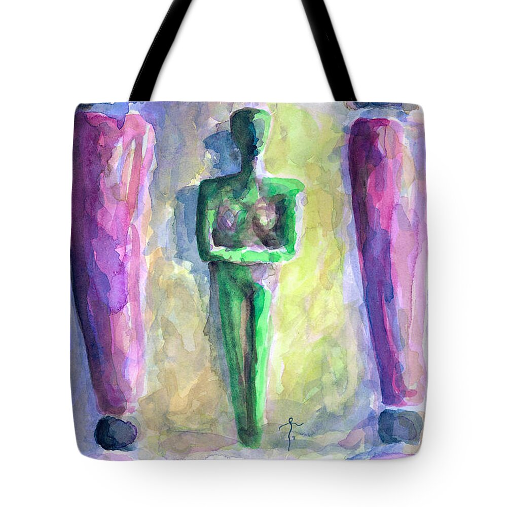 Painting Tote Bag featuring the painting . #47 by James Lanigan Thompson MFA