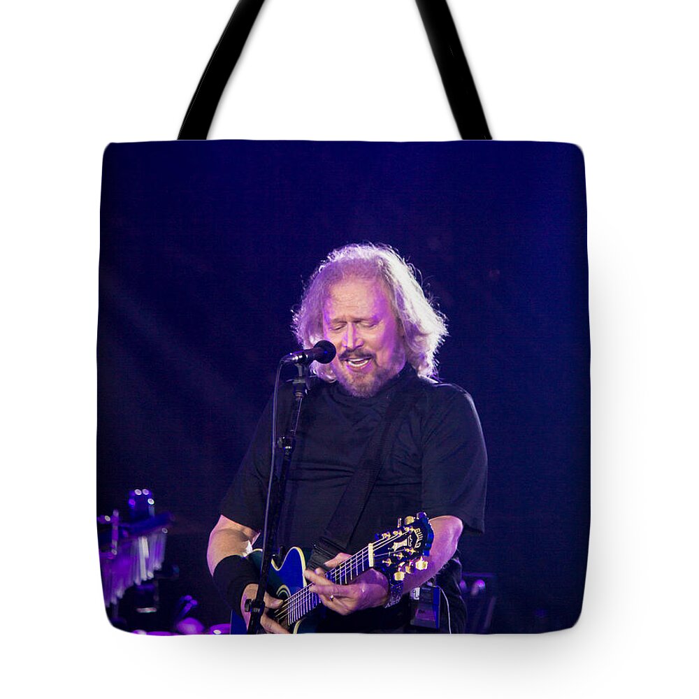 Barry Gibb Tote Bag featuring the photograph Barry Gibb #23 by Rene Triay FineArt Photos