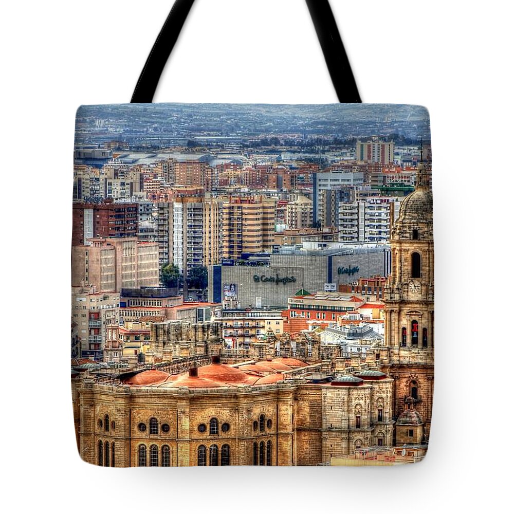 Malaga Tote Bag featuring the photograph Malaga, SPAIN by Paul James Bannerman
