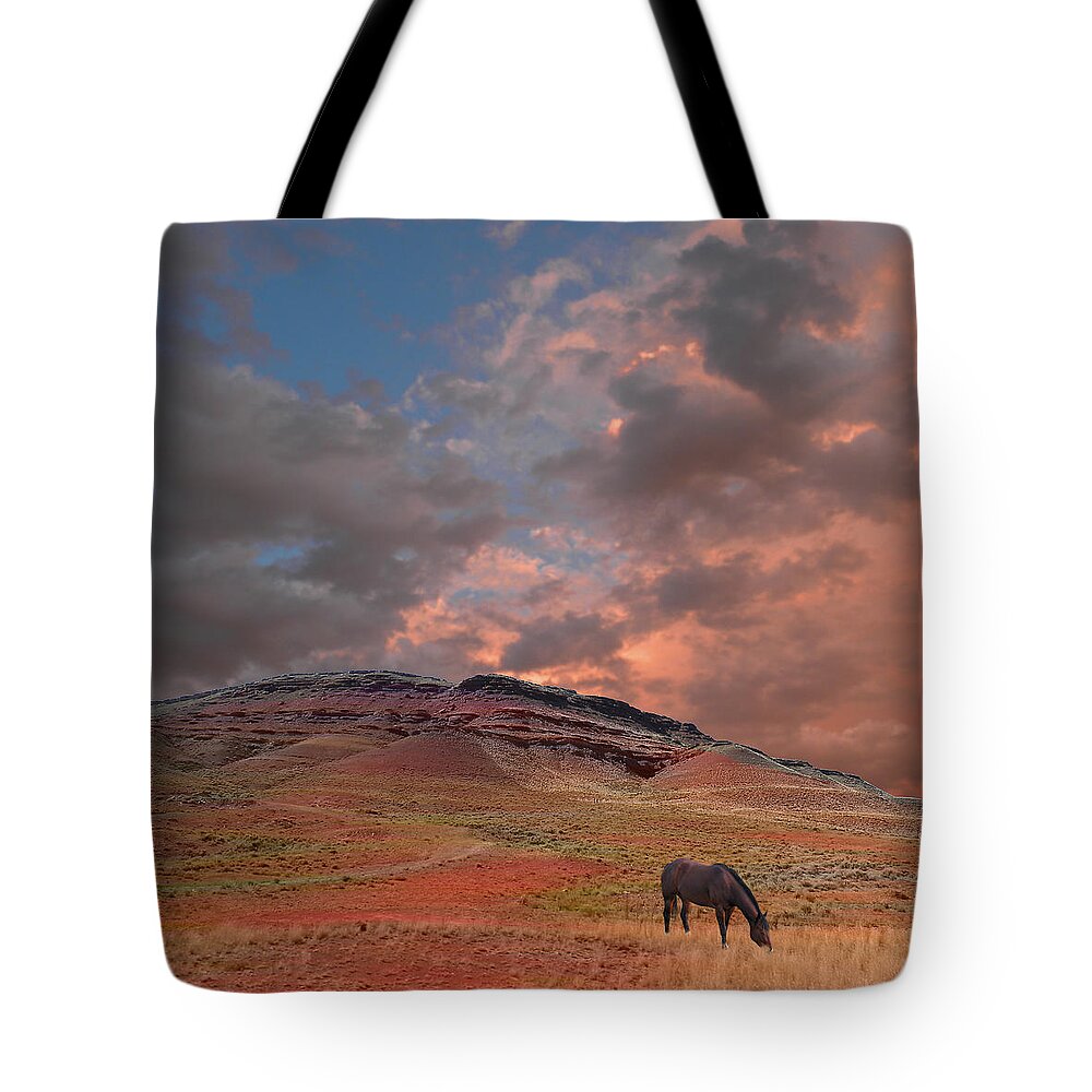 Horse Tote Bag featuring the photograph 2145 by Peter Holme III