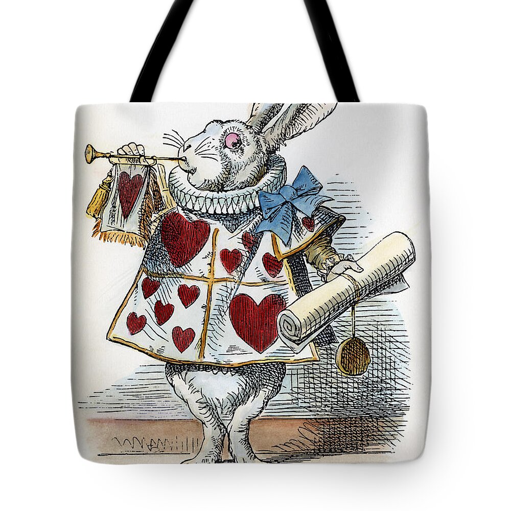 1865 Tote Bag featuring the painting Alice In Wonderland #23 by Granger