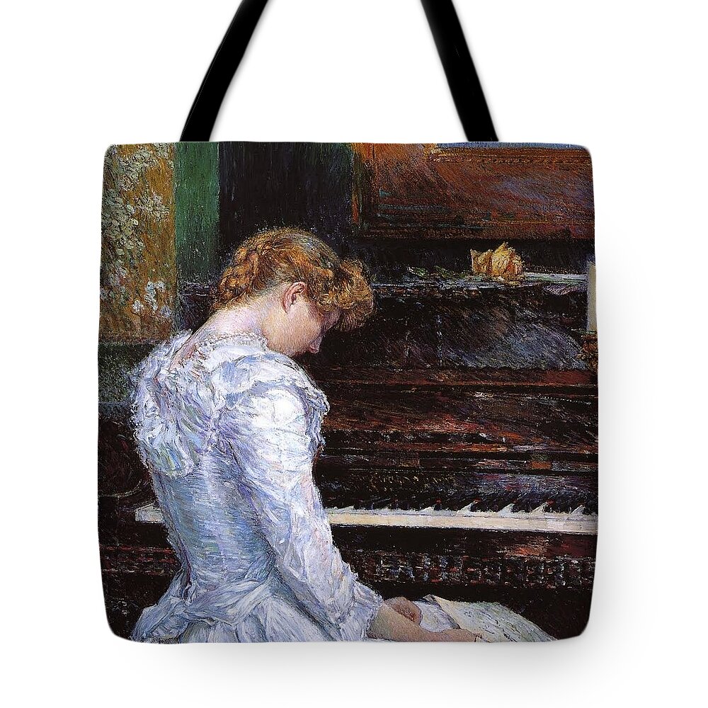 Frederick Childe Hassam (american Tote Bag featuring the painting 1 by MotionAge Designs