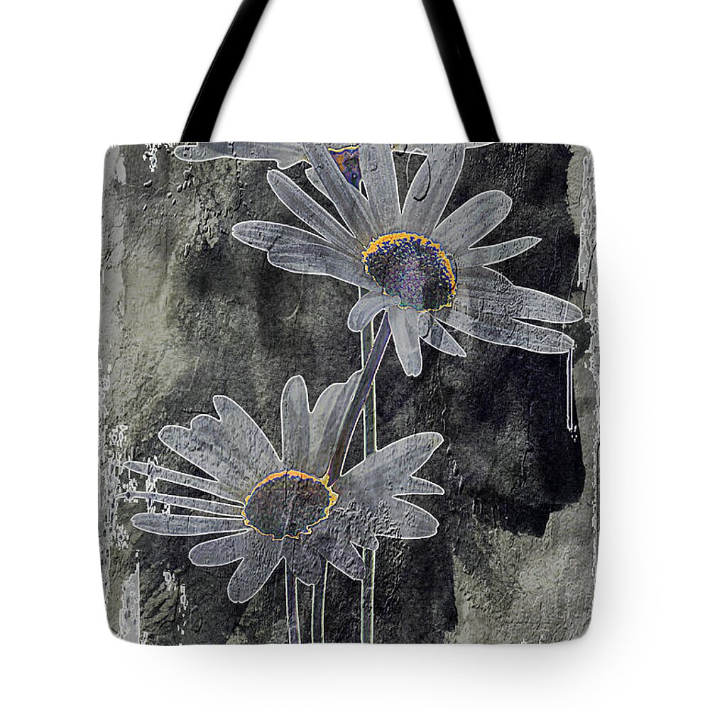 Abstract Tote Bag featuring the photograph 23a Abstract Floral Digital Art by Ricardos Creations