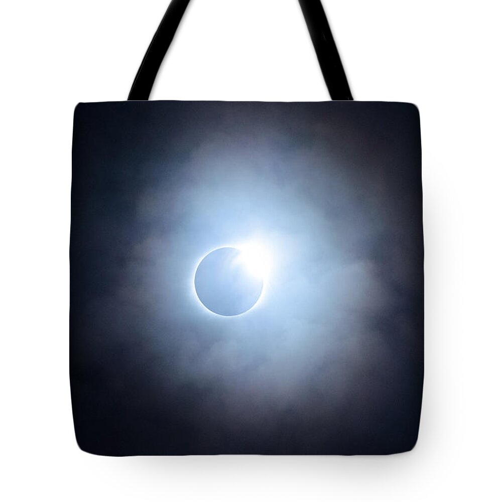 Eclipse Tote Bag featuring the photograph #25 August 2017 Solar Eclipse #25 by John Diebolt