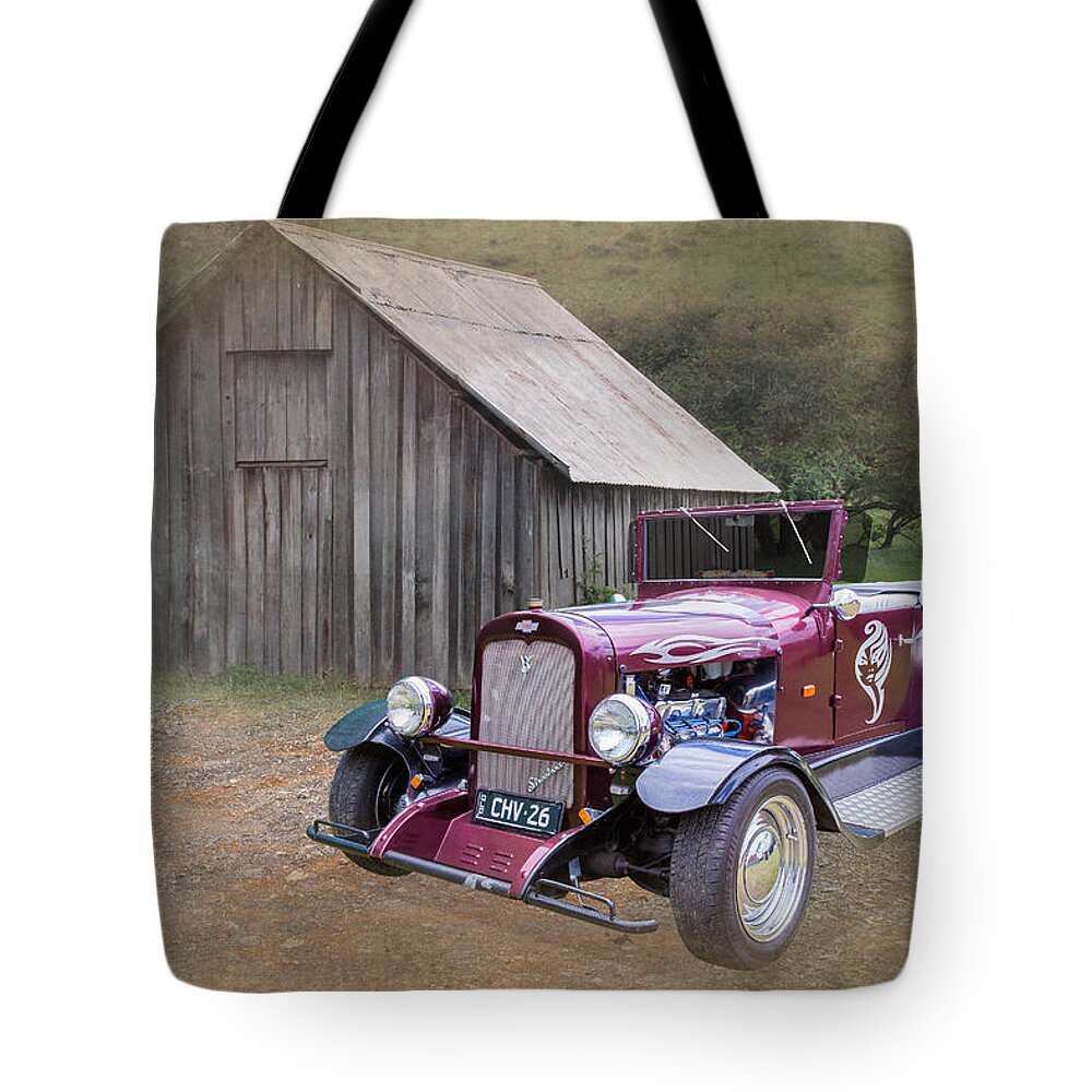 Hot Rod Tote Bag featuring the photograph 26 Chevy Roadster by Keith Hawley