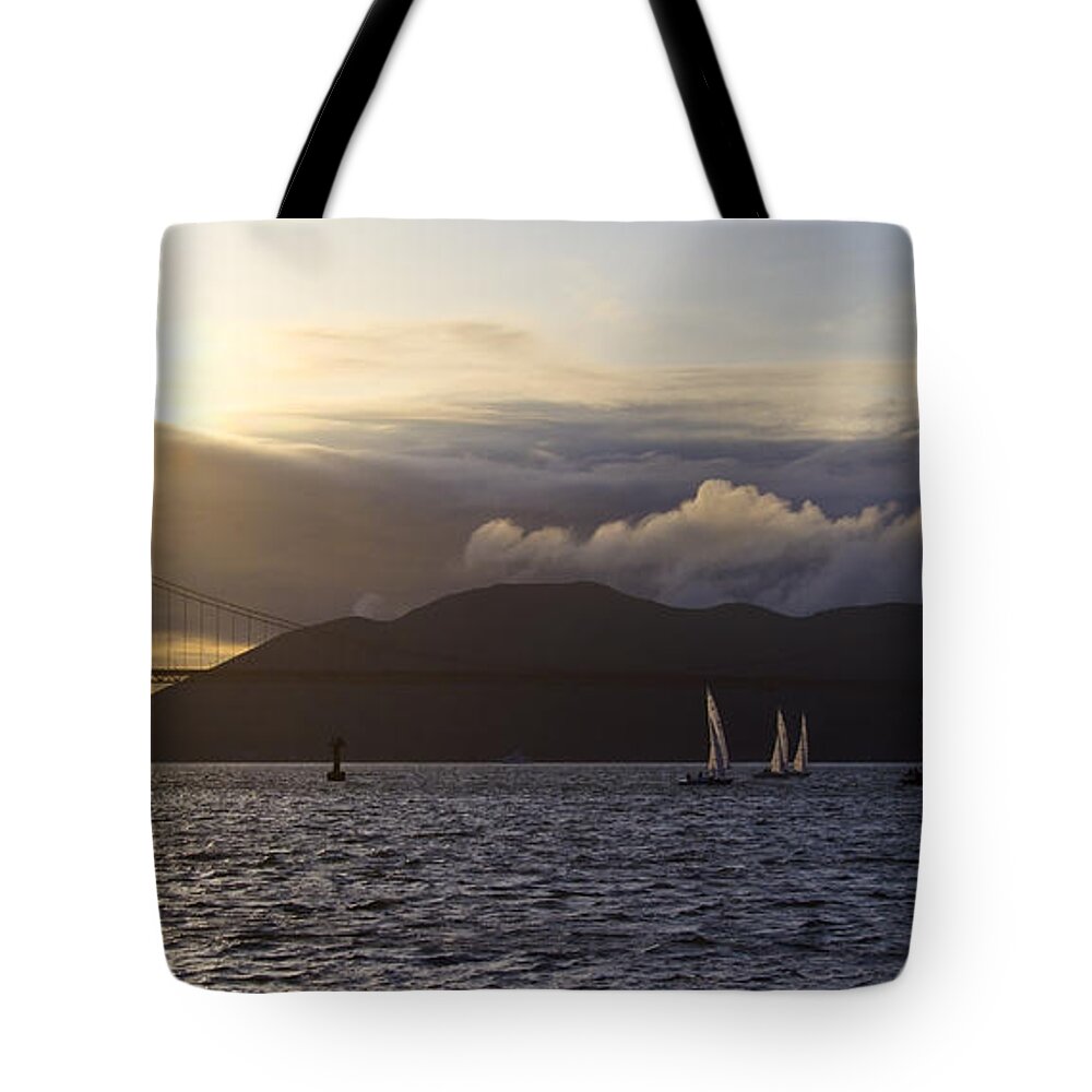 Golden Gate Tote Bag featuring the photograph Golden Gate Bridge in San Francisco #26 by ELITE IMAGE photography By Chad McDermott