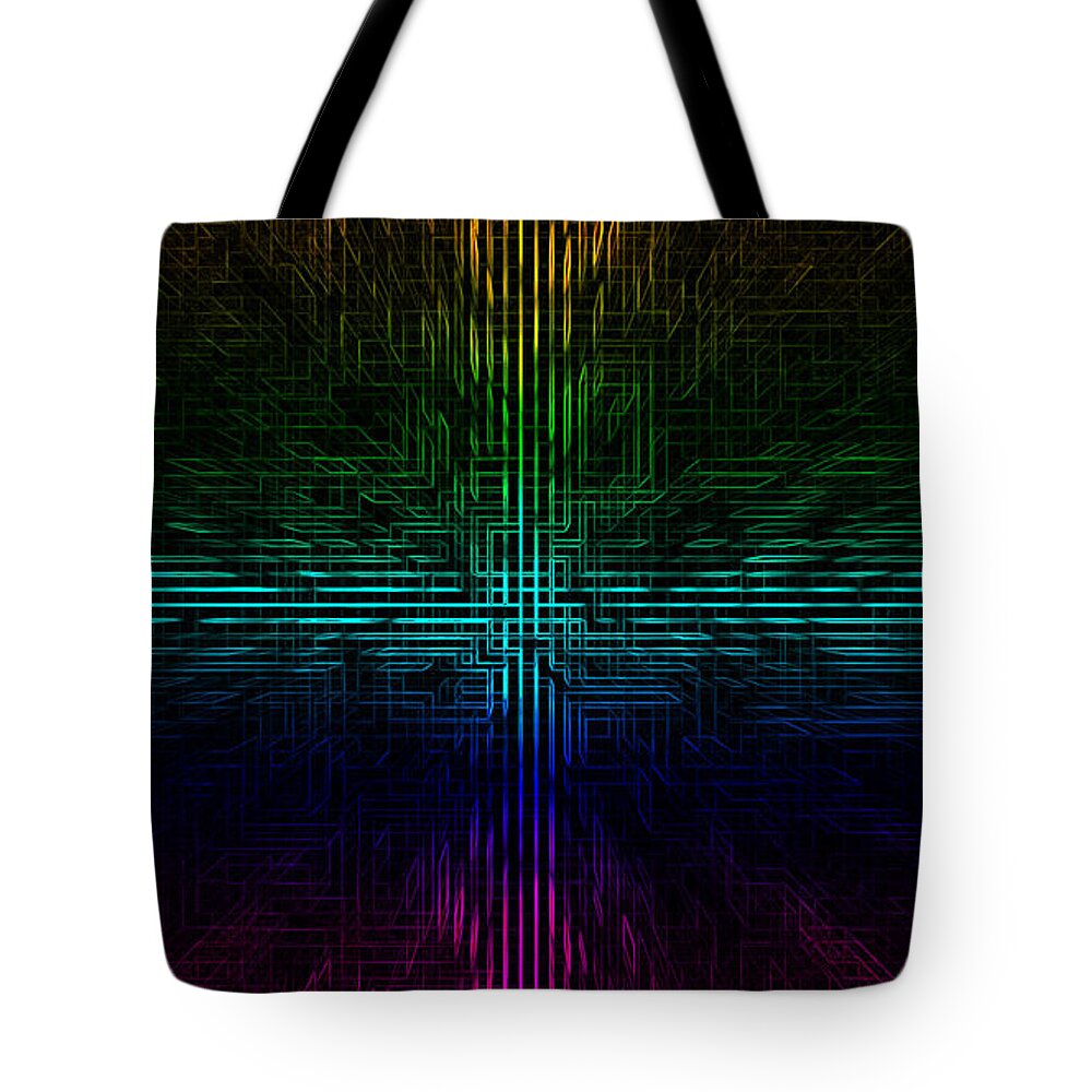 Abstract Tote Bag featuring the digital art Abstract #28 by Super Lovely