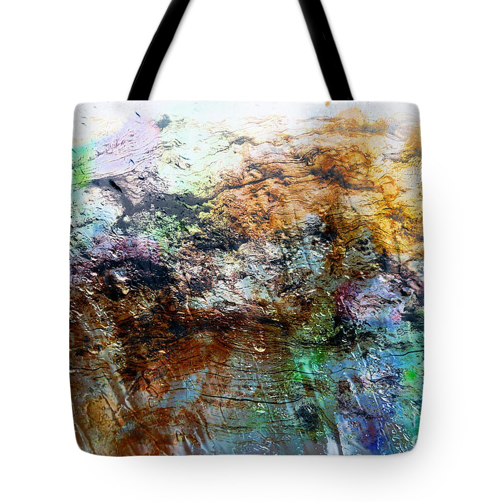Abstract Tote Bag featuring the painting 2i Abstract Expressionism Digital Painting by Ricardos Creations