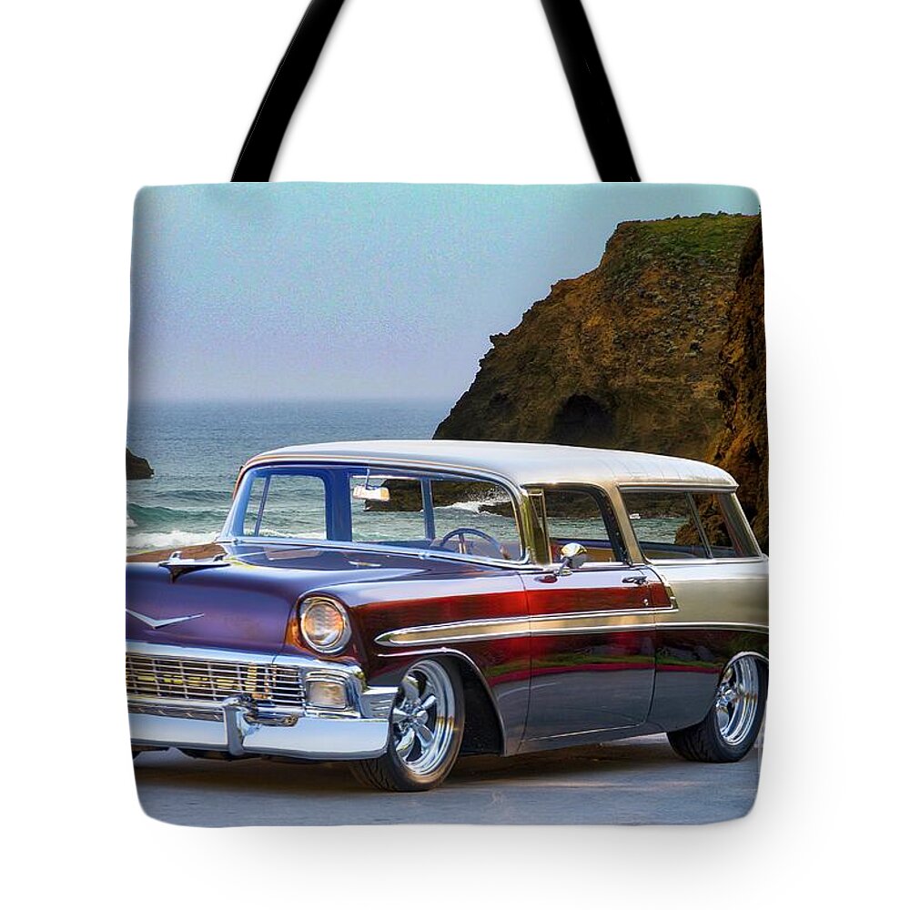 Auto Tote Bag featuring the photograph 1956 Chevrolet Nomad Wagon by Dave Koontz