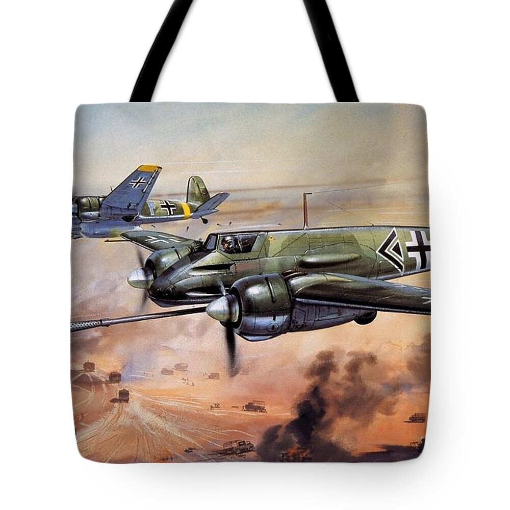 Aircraft Tote Bag featuring the digital art Aircraft #3 by Maye Loeser