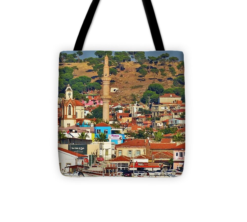 Ayvalik Tote Bag featuring the photograph Ayvalik Turkey #3 by Lisa Dunn