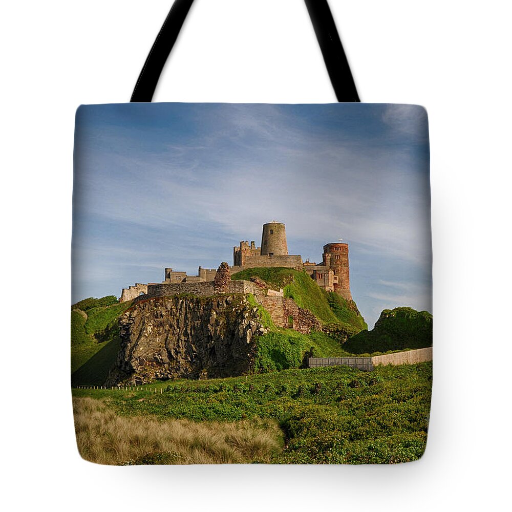 Bamburgh Castle Tote Bag featuring the photograph Bamburgh Castle #3 by Smart Aviation