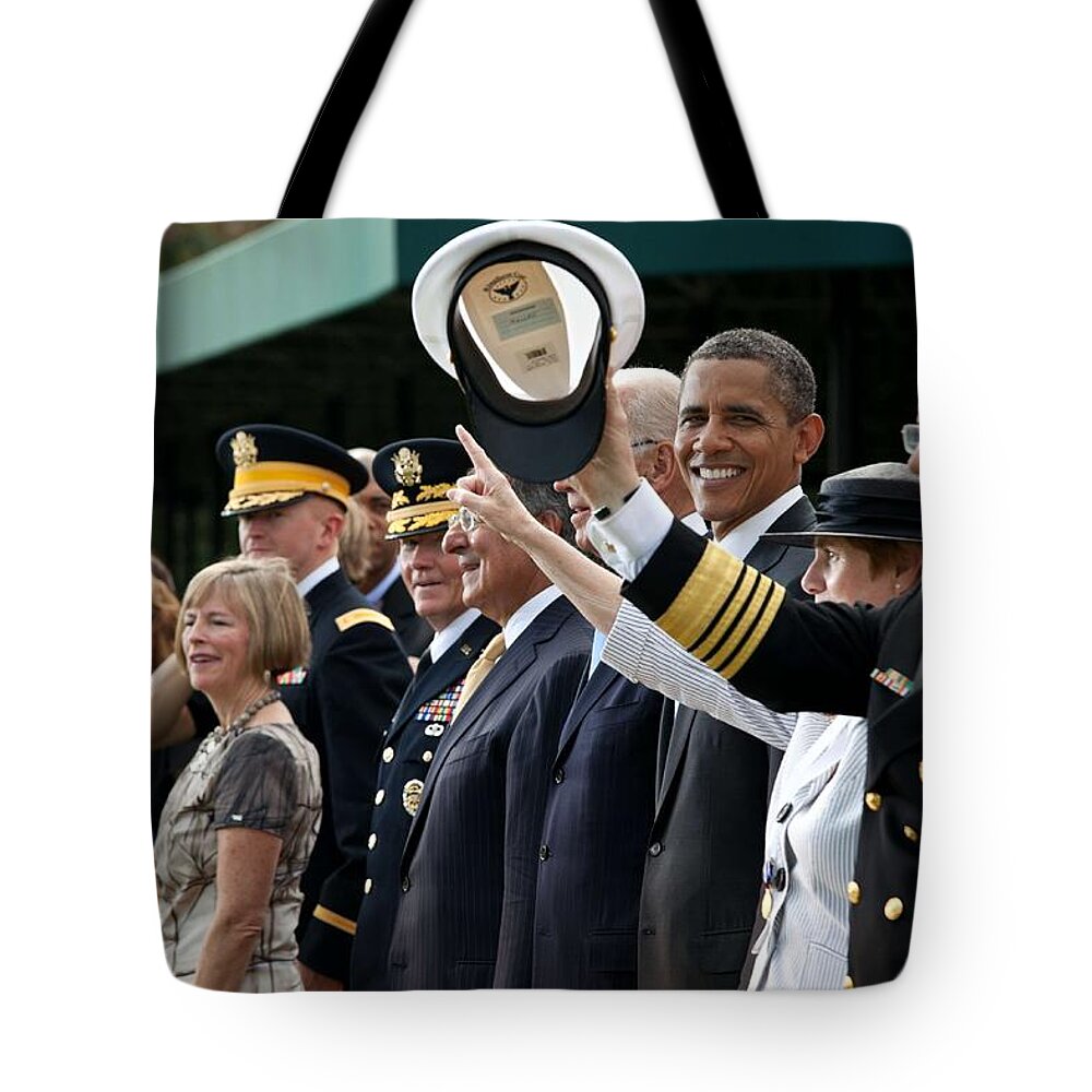 President Tote Bag featuring the painting Barack Obama #3 by Celestial Images