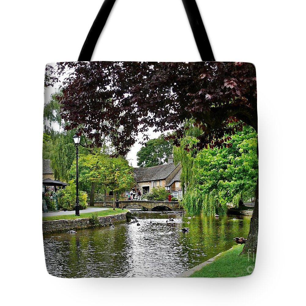 bourton-on-the-water Tote Bag featuring the photograph Bourton-on-the-Water #3 by Morag Bates