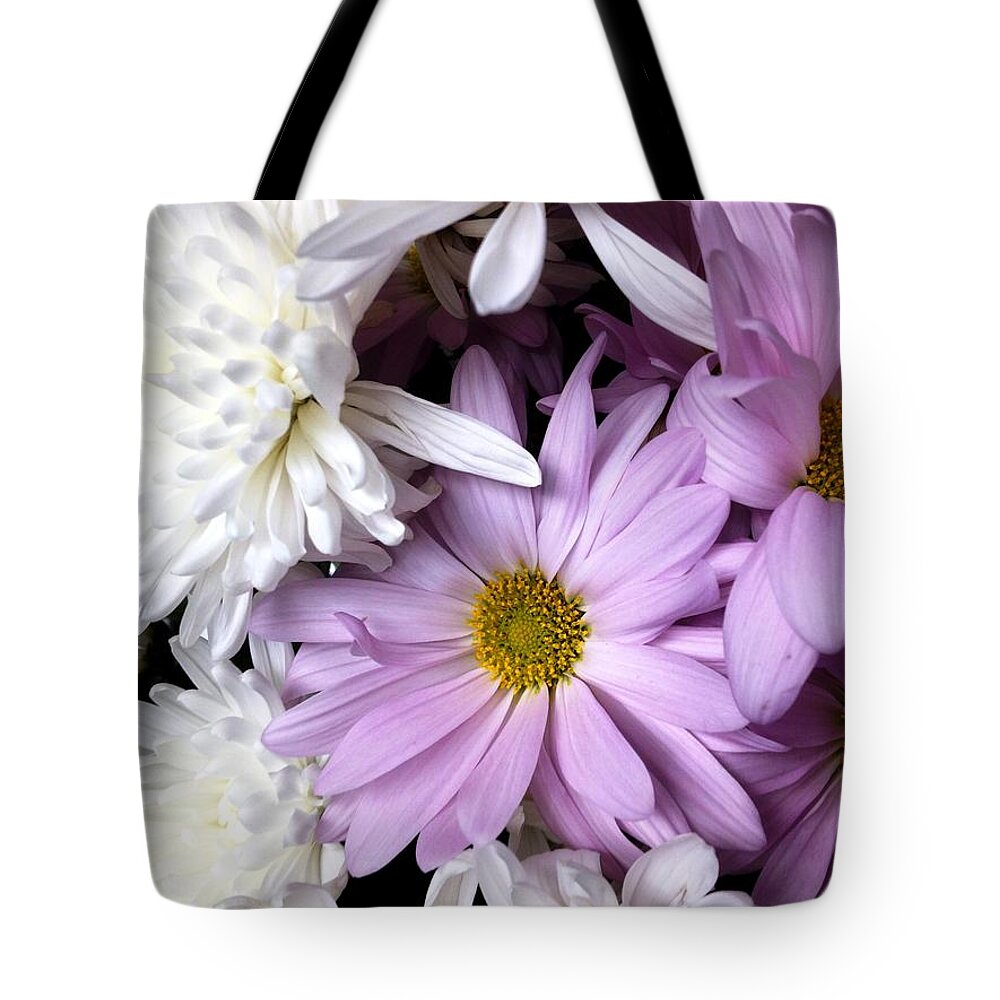  Tote Bag featuring the painting FLowers #3 by Frederick Lyle Morris - Disabled Veteran