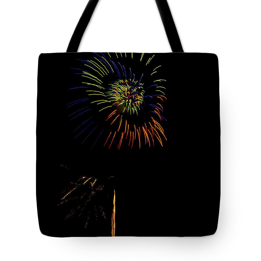 Fireworks Tote Bag featuring the photograph Fourth of July by Bill Barber
