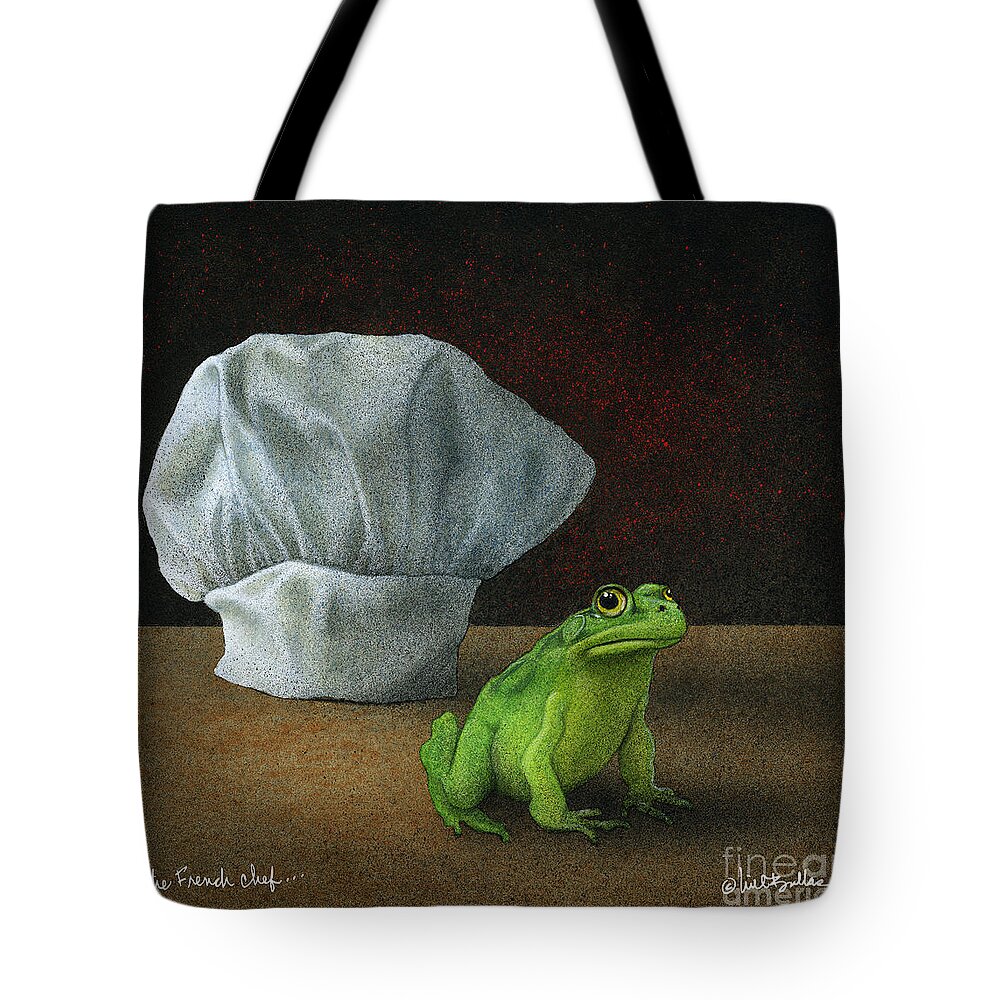 Will Bullas Tote Bag featuring the painting French Chef... #2 by Will Bullas