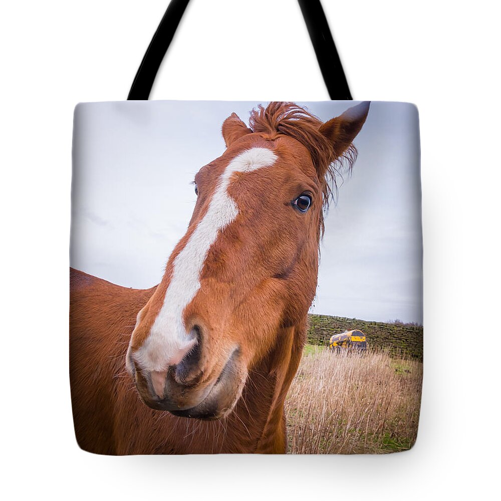 D90 Tote Bag featuring the photograph Horse #3 by Mariusz Talarek