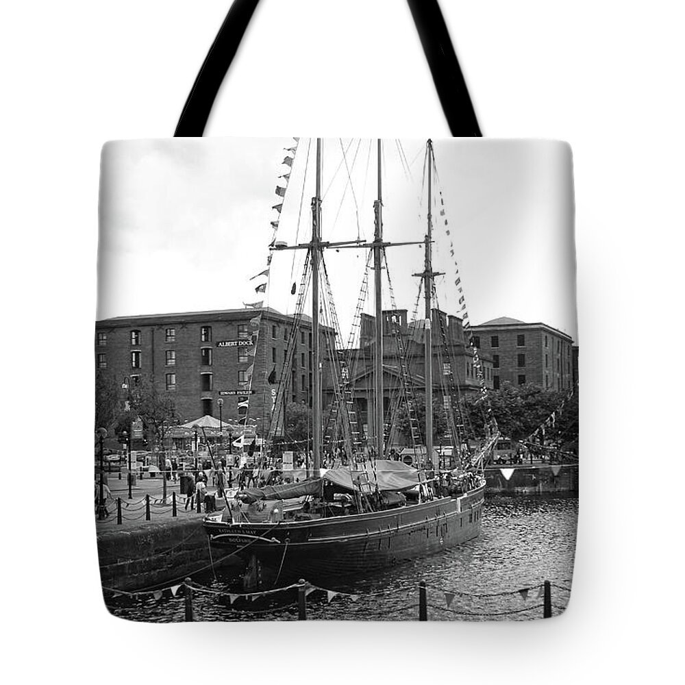 Schooner Tote Bag featuring the photograph Kathleen and May Schooner #3 by Doc Braham