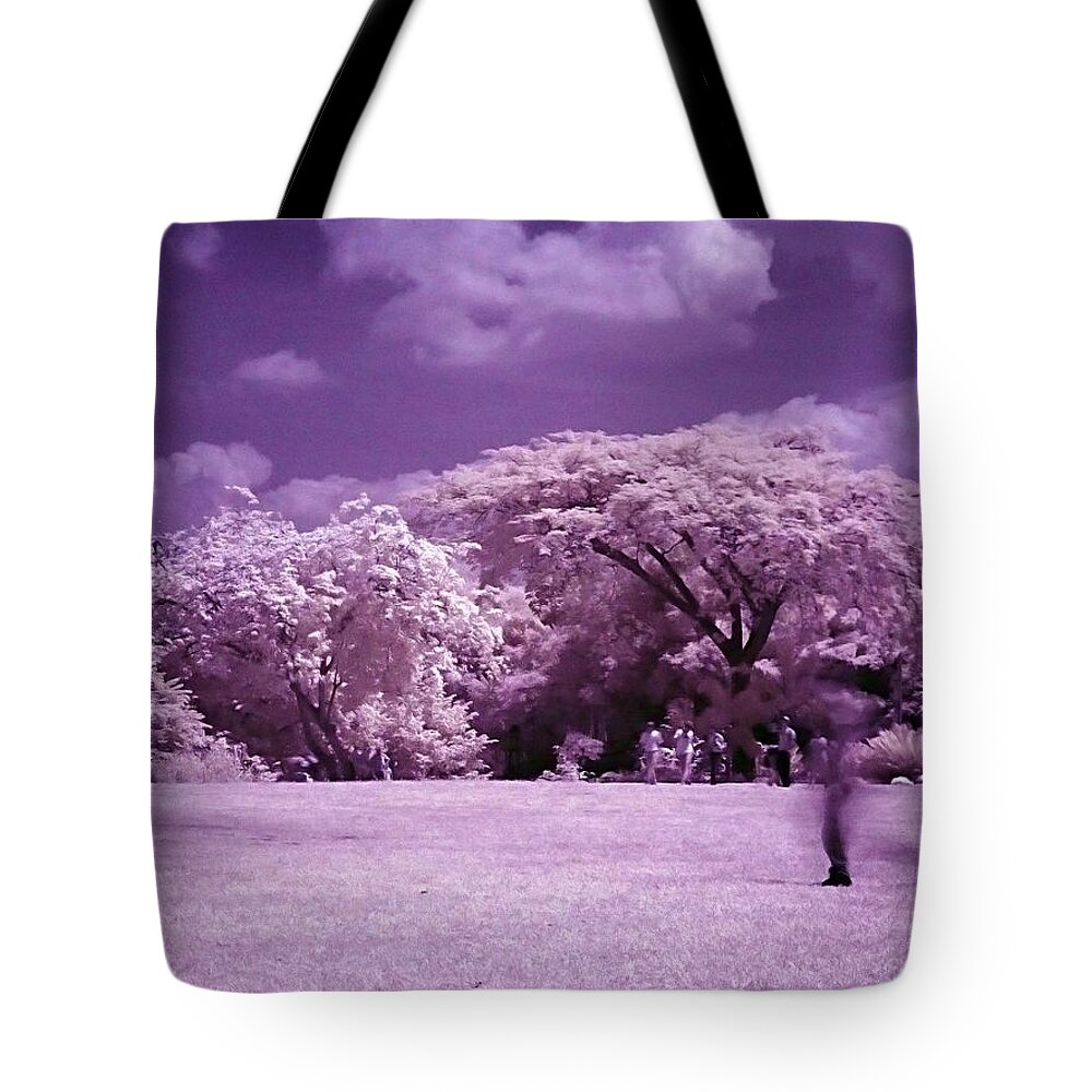 Infrared Tote Bag featuring the photograph Magic Garden #3 by Galeria Trompiz