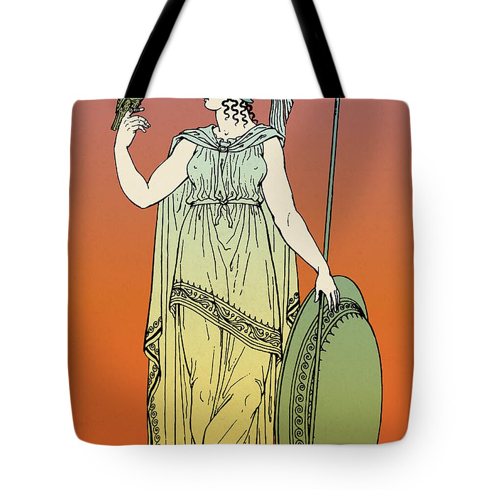 Medical Tote Bag featuring the photograph Minerva, Roman Goddess Of Medicine #3 by Photo Researchers