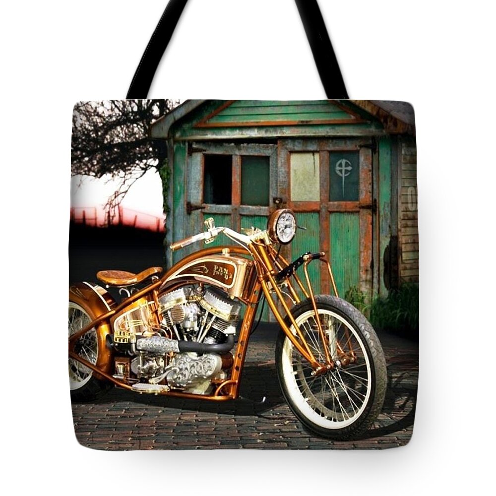 Motorcycle Tote Bag featuring the photograph Motorcycle #3 by Jackie Russo