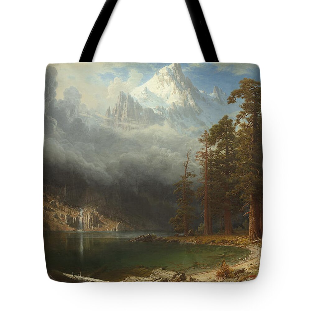 Mount Tote Bag featuring the painting Mount Corcoran by Albert Bierstadt