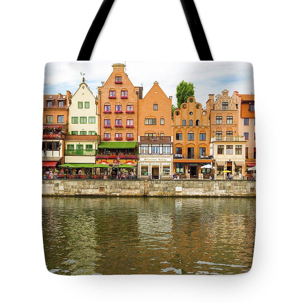 Gdansk Tote Bag featuring the photograph Old city Gdansk, Poland #3 by Marek Poplawski