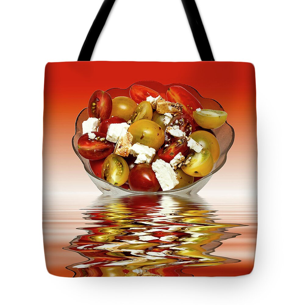 Tomatoes Tote Bag featuring the photograph Plum Cherry Tomatoes #3 by David French